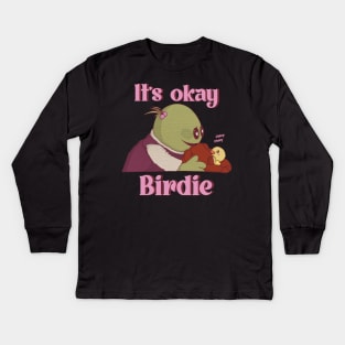 Nanalan it’s okay birdie Kids Long Sleeve T-Shirt